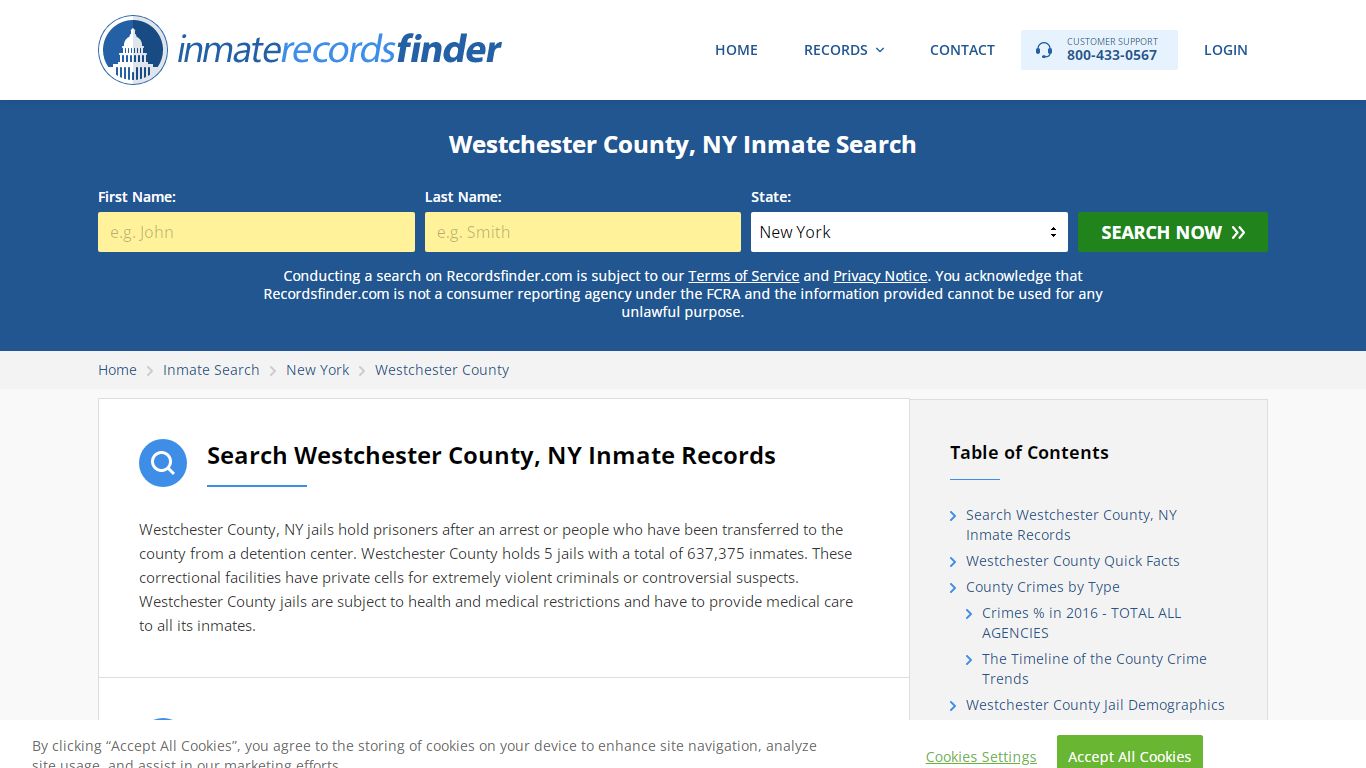 Westchester County, NY Inmate Lookup & Jail Records Online